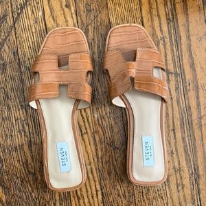 Steve Madden Hayden sandal in cognac multi